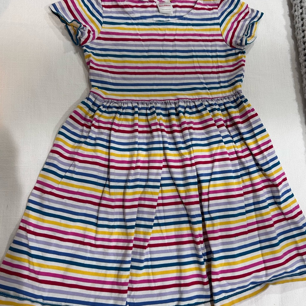 Hanna Andersson Multicolor Striped Dress 6-7/120